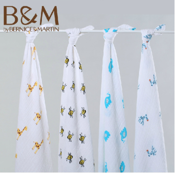 伯斯馬丁Muslin紗布毯 育嬰必備的帶娃“神器”